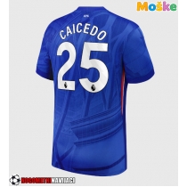 Moške Nogometnih dresov Chelsea Moises Caicedo #25 Domači 2025-26 Kratki rokavi